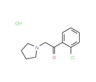 1-(2-chlorophenyl)-2-pyrrolidin-1-ylethanone hydrochloride - chemical structure image