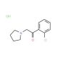 1-(2-chlorophenyl)-2-pyrrolidin-1-ylethanone hydrochloride - chemical structure image