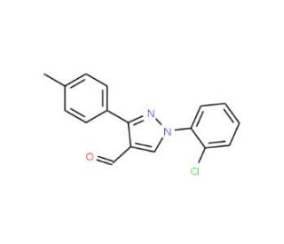 1-(2-chlorophenyl)-3-(4-methylphenyl)-1H-pyrazole-4-carbaldehyde - chemical structure image