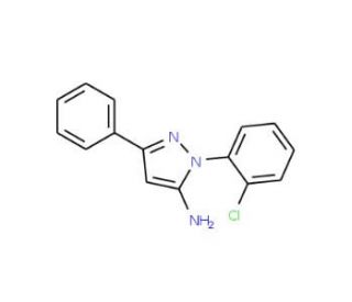 1-(2-chlorophenyl)-3-phenyl-1H-pyrazol-5-amine - chemical structure image