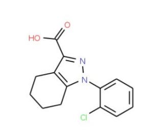 1-(2-chlorophenyl)-4,5,6,7-tetrahydro-1H-indazole-3-carboxylic acid - chemical structure image