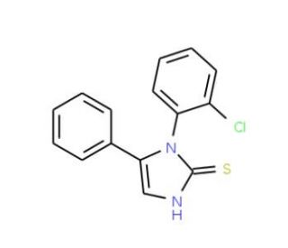 1-(2-chlorophenyl)-5-phenyl-1H-imidazole-2-thiol - chemical structure image