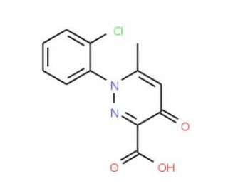 1-(2-chlorophenyl)-6-methyl-4-oxo-1,4-dihydropyridazine-3-carboxylic acid (CAS 380623-13-2) - chemical structure image