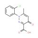 1-(2-chlorophenyl)-6-methyl-4-oxo-1,4-dihydropyridazine-3-carboxylic acid (CAS 380623-13-2) - chemical structure image
