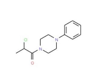 1-(2-chloropropanoyl)-4-phenylpiperazine - chemical structure image