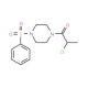 1-(2-chloropropanoyl)-4-(phenylsulfonyl)piperazine - chemical structure image