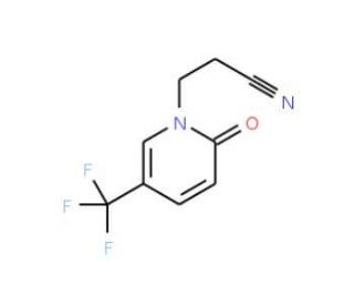 1-(2-Cyanoethyl)-5-(trifluoromethyl)pyrid-2-(1H)-one (CAS 175277-71-1) - chemical structure image