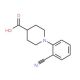 1-(2-Cyanophenyl)-4-piperidinecarboxylic acid (CAS 937601-79-1) - chemical structure image