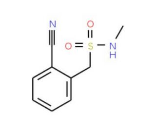1-(2-cyanophenyl)-N-methylmethanesulfonamide (CAS 51045-35-3) - chemical structure image