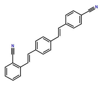 1-(2-Cyanostyryl)-4-(4-cyanostyryl)benzene - chemical structure image