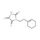 1-(2-cyclohex-1-en-1-ylethyl)imidazolidine-2,4,5-trione - chemical structure image