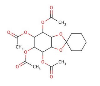 1,2-Cyclohexylidene Tetra-O-acetyl-myo-inositol - chemical structure image