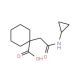 1-[2-(cyclopropylamino)-2-oxoethyl]cyclohexanecarboxylic acid - chemical structure image