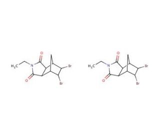 1,2-Di (8,9-dibromo-4-aza-tricyclo[5,2,1,02.6]decane-3,5-dione-4-yl)ethane - chemical structure image
