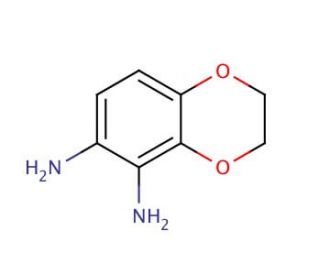 1,2-Diamino-3,4-ethylenedioxybenzene (CAS 320386-55-8) - chemical structure image