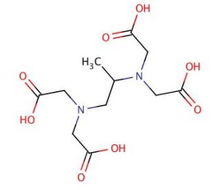 1,2-Diaminopropane-N,N,N&prime;,N&prime;-tetraacetic acid (CAS 4408-81-5) - chemical structure image