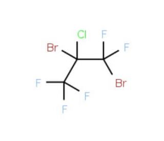 1,2-Dibromo-2-chloropentafluoropropane (CAS 661-93-8) - chemical structure image