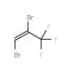 1,2-Dibromo-3,3,3-trifluoropropene (CAS 431-22-1) - chemical structure image