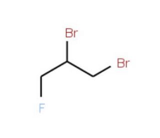 1,2-Dibromo-3-fluoropropane (CAS 453-00-9) - chemical structure image