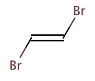 1,2-Dibromoethylene, mixture of cis and trans (CAS 540-49-8) - chemical structure image