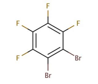 1,2-Dibromotetrafluorobenzene (CAS 827-08-7) - chemical structure image