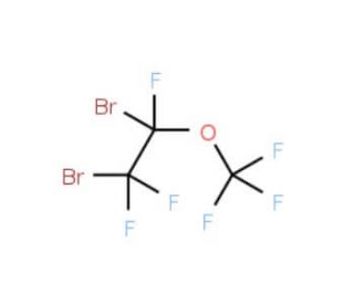 1,2-Dibromotrifluoroethyl trifluoromethylether (CAS 2356-57-2) - chemical structure image