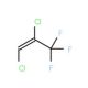 1,2-Dichloro-3,3,3-trifluoropropene (CAS 431-27-6) - chemical structure image