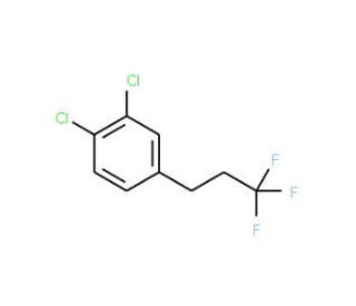 1,2-Dichloro-4-(3,3,3-trifluoropropyl)benzene - chemical structure image