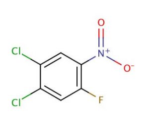 1,2-Dichloro-4-fluoro-5-nitrobenzene (CAS 2339-78-8) - chemical structure image