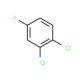 1,2-Dichloro-4-fluorobenzene (CAS 1435-49-0) - chemical structure image