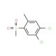 1,2-Dichloro-4-methyl-5-(methylsulfonyl)benzene (CAS 849035-75-2) - chemical structure image