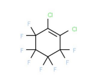 1,2-Dichlorooctafluorocyclohexene (CAS 336-19-6) - chemical structure image