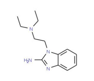 1-(2-Diethylamino-ethyl)-1H-benzoimidazol-2-ylamine (CAS 38652-79-8) - chemical structure image