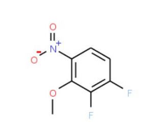 1,2-Difluoro-3-methoxy-4-nitrobenzene (CAS 66684-60-4) - chemical structure image