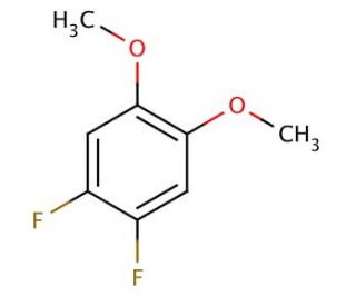 1,2-Difluoro-4,5-dimethoxybenzene (CAS 203059-80-7) - chemical structure image