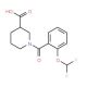 1-[2-(difluoromethoxy)benzoyl]piperidine-3-carboxylic acid - chemical structure image