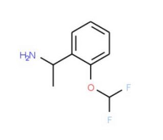 1-[2-(difluoromethoxy)phenyl]ethanamine - chemical structure image
