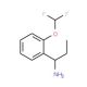 1-[2-(difluoromethoxy)phenyl]propan-1-amine - chemical structure image