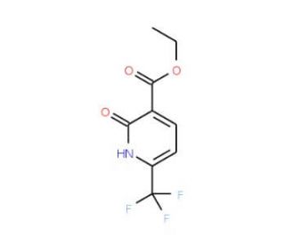 1,2-Dihydro-2-oxo-6-(trifluoromethyl)-3-pyridinecarboxylic acid ethyl ester (CAS 116548-02-8) - chemical structure image