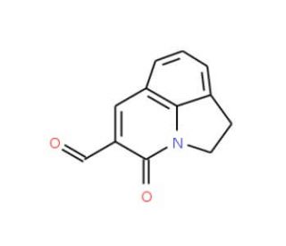 1,2-Dihydro-4-oxo-pyrrolo[3,2,1-ij]-quinoline-5-carboxaldehyde (CAS 386715-47-5) - chemical structure image