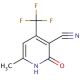 1-2-Dihydro-6-methyl-2-oxo-4-(trifluoromethyl)-3-pyridinecarbonitrile 的分子结构, CAS编号: 654-49-9 1-2-Dihydro-6-methyl-2-oxo-4-(trifluoromethyl)-3-pyridinecarbonitrile (CAS 654-49-9) - chemical structure image