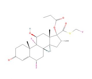 1,2-Dihydro fluticasone propionate (CAS 105613-90-9) - chemical structure image