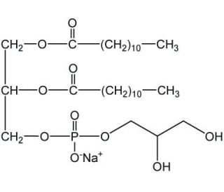 1,2-Dilauroyl-sn-glycero-3-phosphorylglycerol (CAS 73548-69-3) - chemical structure image