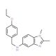 (1,2-Dimethyl-1H-benzoimidazol-5-yl)-(4-ethoxy-benzyl)-amine (CAS 292052-59-6) - chemical structure image