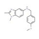 (1,2-Dimethyl-1H-benzoimidazol-5-yl)-(4-methoxy-benzyl)-amine (CAS 328559-09-7) - chemical structure image