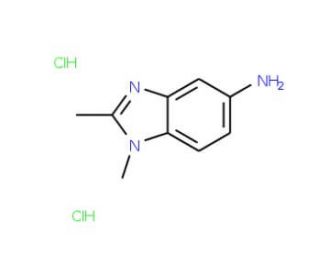 1,2-Dimethyl-1H-benzoimidazol-5-ylamine dihydrochloride - chemical structure image