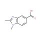 1,2-Dimethyl-1H-benzoimidazole-5-carboxylic acid - chemical structure image