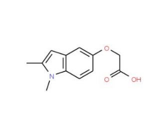 (1,2-Dimethyl-1H-indol-5-yloxy)-acetic acid - chemical structure image