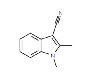 1,2-Dimethyl-1H-indole-3-carbonitrile (CAS 51072-84-5) - chemical structure image