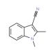 1,2-Dimethyl-1H-indole-3-carbonitrile (CAS 51072-84-5) - chemical structure image